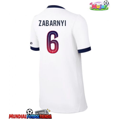 Camiseta Paris Saint-Germain Ilya Zabarnyi #6 Segunda Equipación Replica 2026-27 para mujer mangas cortas